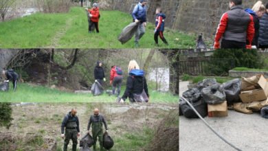 100 чувала боклуци по малко в реката