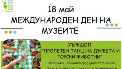 Международен ден на музеите 18 май в Природонаучен музей – Черни Осъм