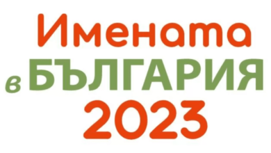 Имената на българите през 2023