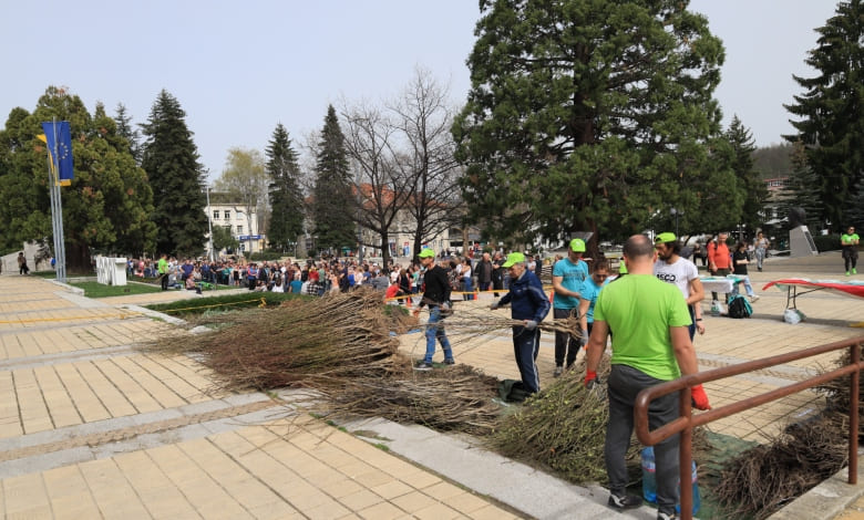 Гората.бг дари плодни, медоносни и паркови дръвчета в Троян -2