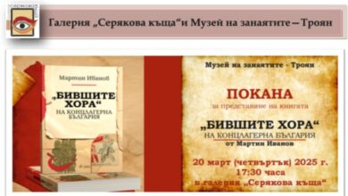 Книгата „Бившите хора на концлагерна България” на професор Мартин Иванов ще бъде представена в галерия „Серякова къща”