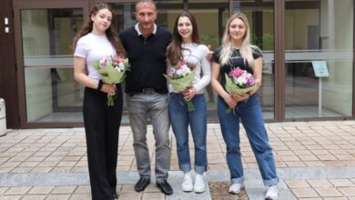 Таня Радулова, Деница Георгиева и Деница Божинова наградени за своите спортни резултати