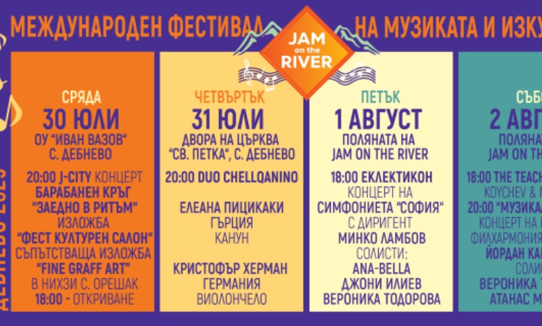 Седмото издание на Международния фестивал JAM ON THE RIVER 2025: Празник на музиката и изкуствата в Дебнево-2