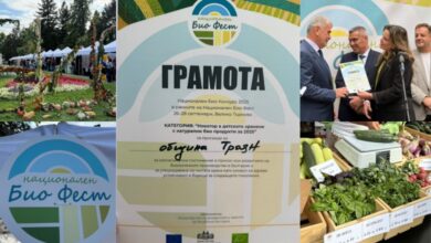 Община Троян – „Новатор в детското хранене“ на Националния Био Фест 2025!