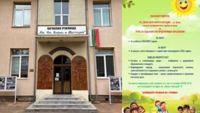 НУ „Св. св. Кирил и Методий“ – Троян обявява предварителен подбор за подготвителна група