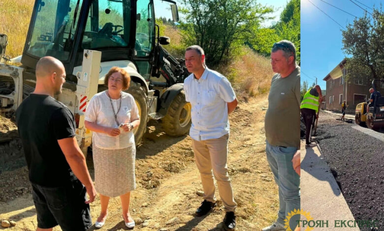 Напредва изграждането на дъждовната канализация в кв. „Лъгът“ и новият водопровод към махала „Габърска“ Троян