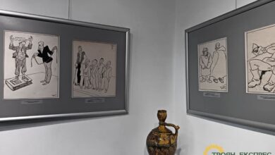 Изложба с творби на карикатуриста акад. Александър Божинов гостува в галерия „Серякова къща“